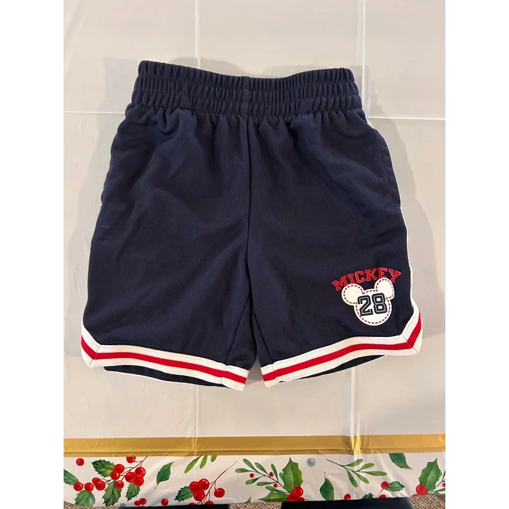 Disney Jumping Beans Mickey Mouse Baseball Tank and Shorts Set Navy Blue 3T